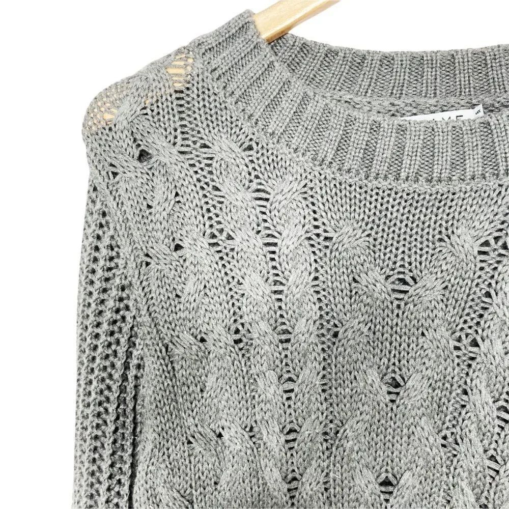 FRAME | Cable Knit Crew Neck Sweater - Picture 3 of 7